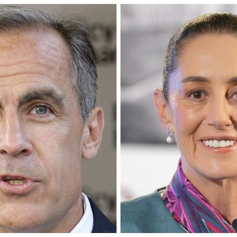 Mark Carney y Claudia Sheinbaum 