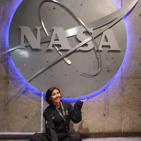 Vanessa en la NASA