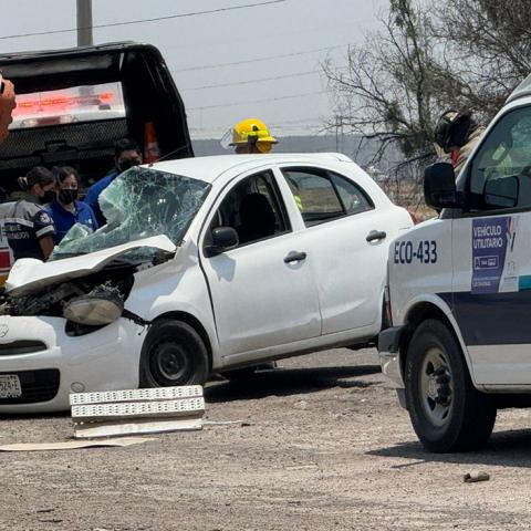 Su acompañante resultó herido de gravedad y fue trasladado a un Hospital en condiciones criticas