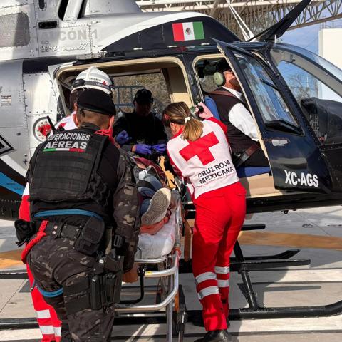 El accidente ocurrió en la Comunidad de El Niagara y en apenas unos minutos fue ingresada al HGZ 1 del IMSS