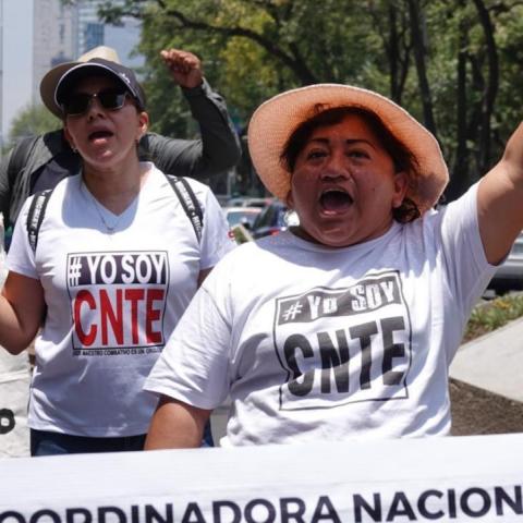 Maestros de la CNTE ponen fin a paro y plantón en Ciudad de México