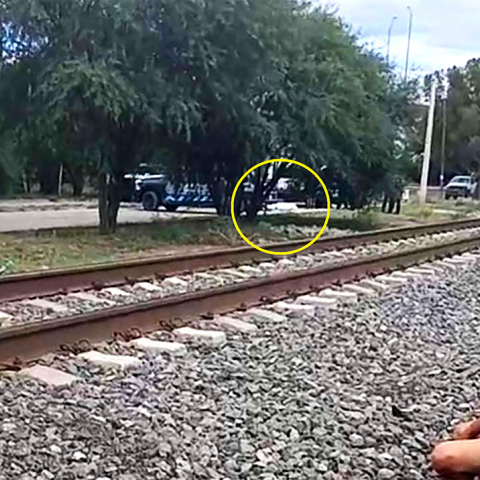 Sucedió en Cosío cuando Guardias de Seguridad detectaron al ladrón en pleno robo a un vagón del tren