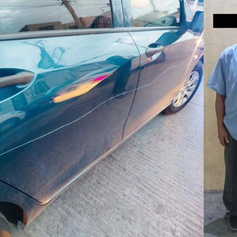 Utilizó unas tijeras para dañar las puertas de un auto, pero ahora su berrinche le costó ser detenido