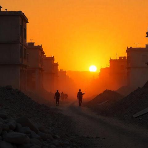 Destrucción en Irán