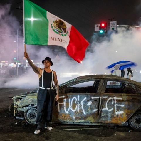 "Disturbios fortalecen determinación de deportaciones", responde Trump ante protestas en Los Ángeles