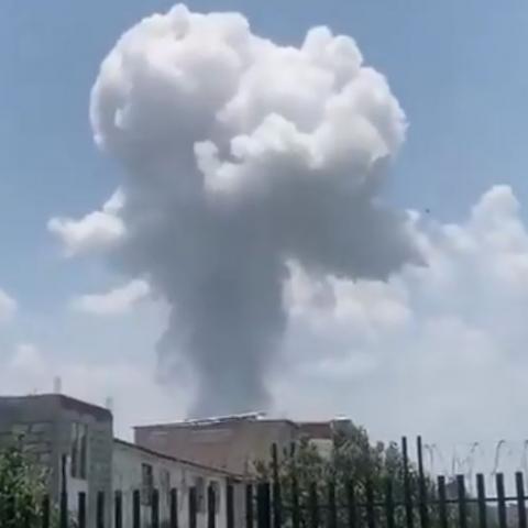 Explosión de polvorín en Tultepec 