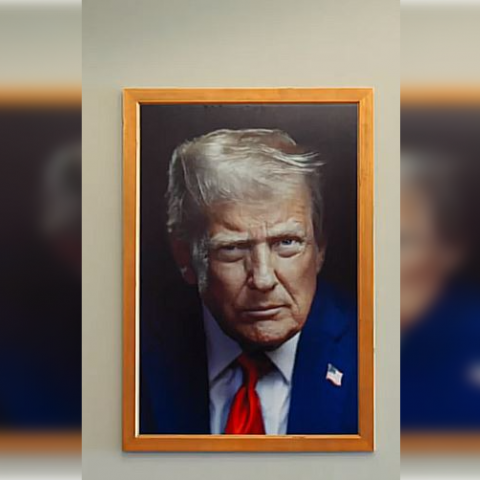 Retrato de Donald Trump