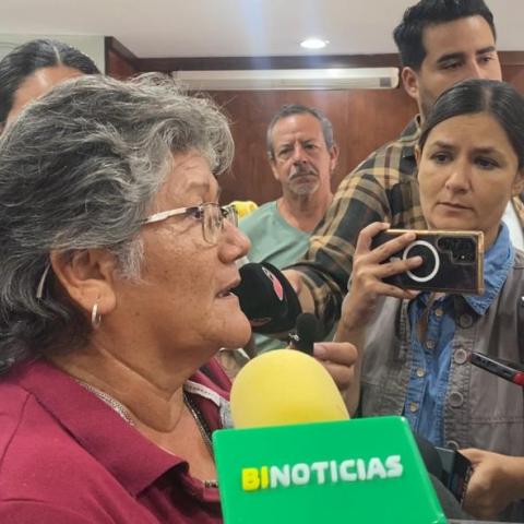 Mujer afectada