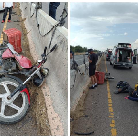 motociclista herido