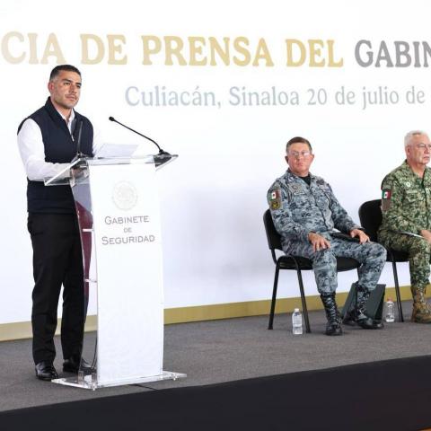 Harfuch afirma que violencia en Sinaloa ha sido "mermada"; presenta resultados de estrategia