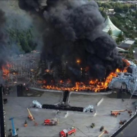Se incendia el escenario principal del Tomorrowland a solo unas horas del inicio del festival