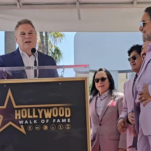 "Los Bukis" reciben su estrella en el Paseo de la Fama de Hollywood
