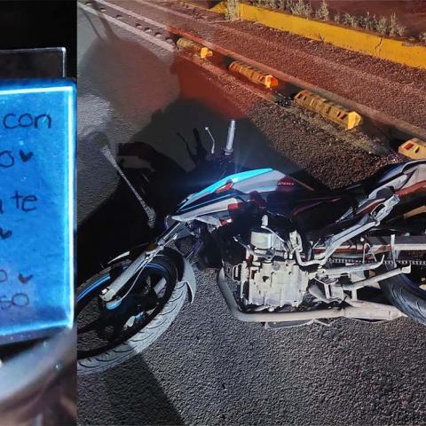 El motociclista padre de familia, ya no regresó a casa luego de sufrir una caída