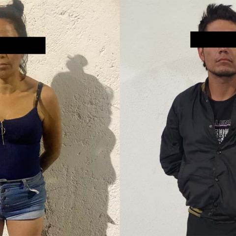 La pareja fue detenida en fuga con el kit del electricista no autorizado