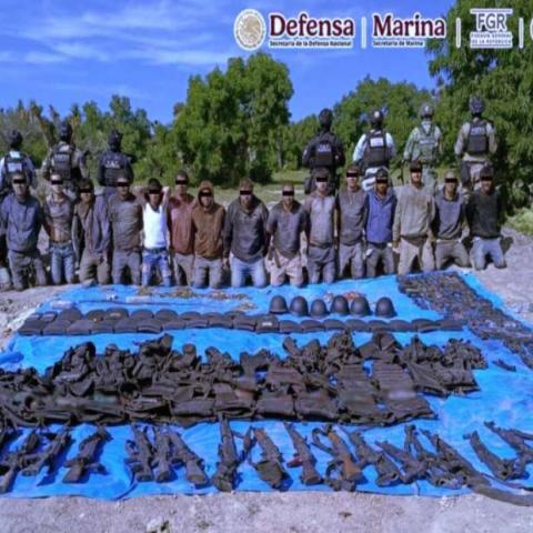 Detención de 18 personas integrantes de campamento en Rincón de Romos 