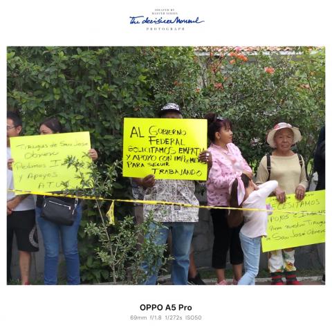 Tianguistas de Solidaridad II se manifiestan en Delegación del Bienestar