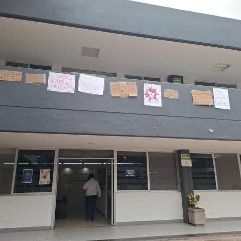 Manifestación de estudiantes de historia de la UAA