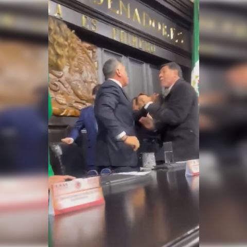 Gerardo Fernández Noroña y "Alito" Moreno