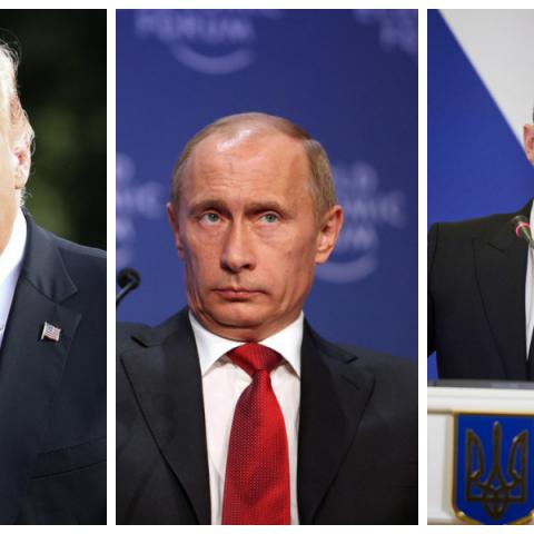 Trump, Putin y Zelensky