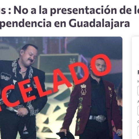 Juntan firmas para cancelar presentación de los Aguilar en el Grito de Guadalajara