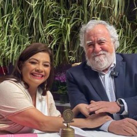 Clara Brugada y Alejandro Encinas