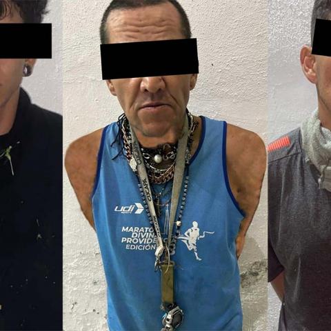 Fueron detenidos 3 de los 5 implicados y los Policías lograron recuperar 11 rines para auto