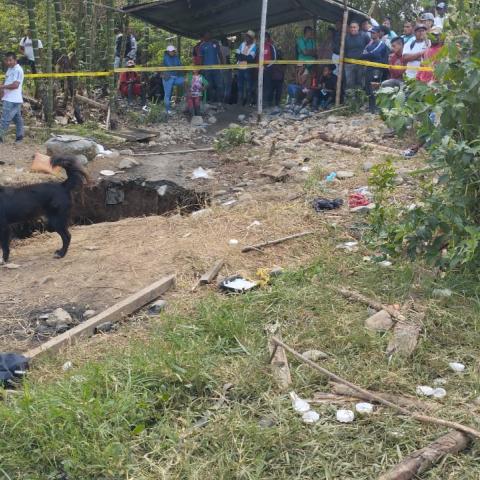 Socavón en Colombia 