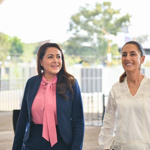 Tere Jiménez y Claudia Sheinbaum