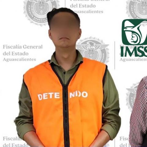El trabajador del IMSS fue detenido mediante orden de aprehensión y él si está en el CERESO