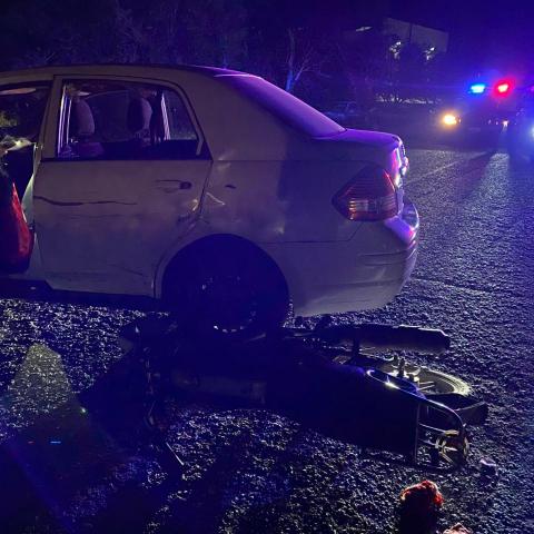 motociclista herido