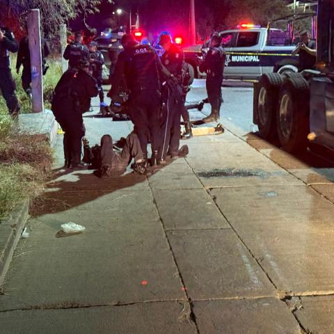 La escena se desarrolló en un sitio que es considerado como un punto rojo