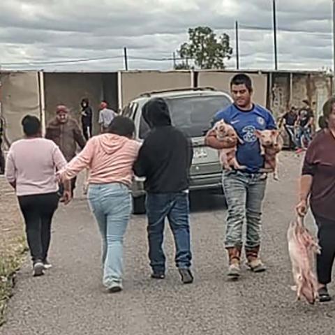 El saldo fue de dos personas lesionadas que estaban en la parada del camión