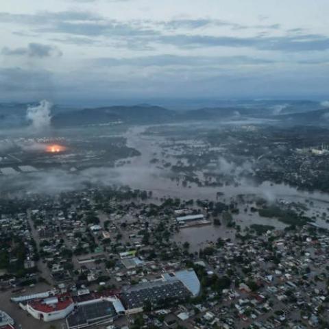 Suman 48 municipios afectados en Veracruz por lluvias, inundaciones y desbordamiento de ríos