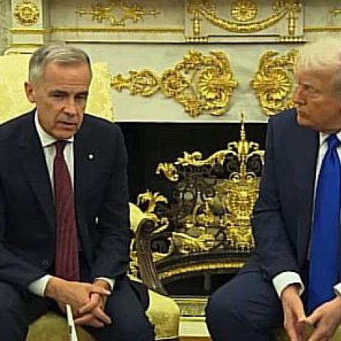 Mark Carney y Donald Trump 