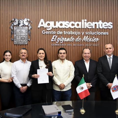 Tere Jiménez y empresarios