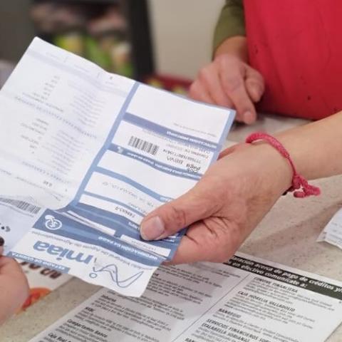 Pago de servicio de agua potable a MIAA
