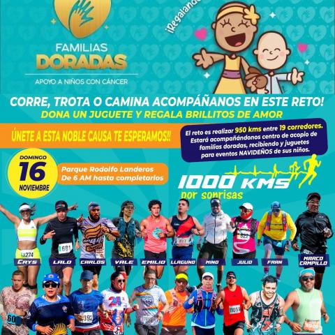 1000 km por Sonrisas: Evento que buscan llevar juguetes a niños con cáncer en navidad; donaciones serán este domingo