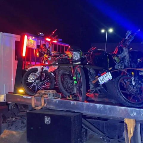 Operativo vial contra rodada de motociclistas 