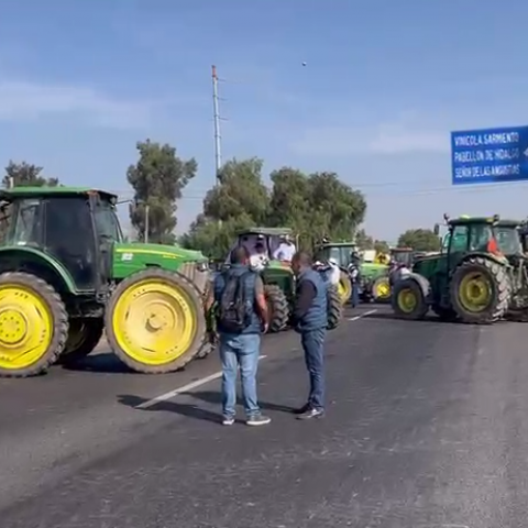 Bloqueos carreteros en Aguascalientes 