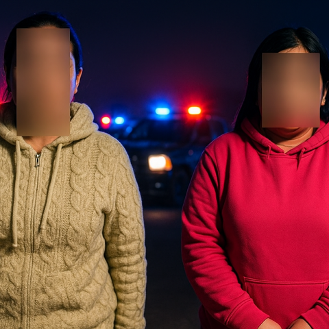 Elementos de la Policía Estatal y personal de la FGR pusieron a disposición a dos mujeres detenidas en el lugar 