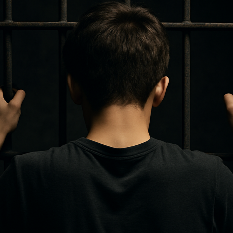 El ladrón estaba de rodillas pidiendo perdón, pero el jovencito decidió hacer justicia por su propia mano