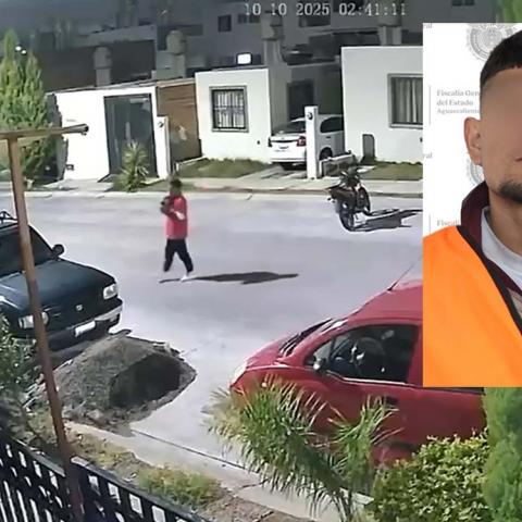 El robo quedó grabado gracias a una cámara de seguridad instalada en la casa de un vecino