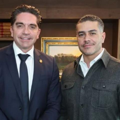 Luis Fernando Salazar y Omar García Harfuch 