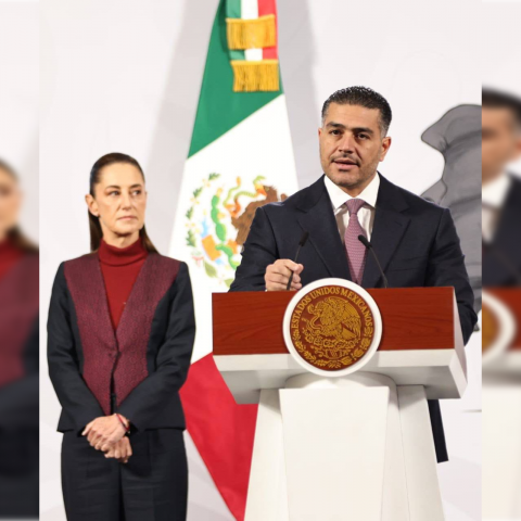 Omar García Harfuch y Claudia Sheinbaum