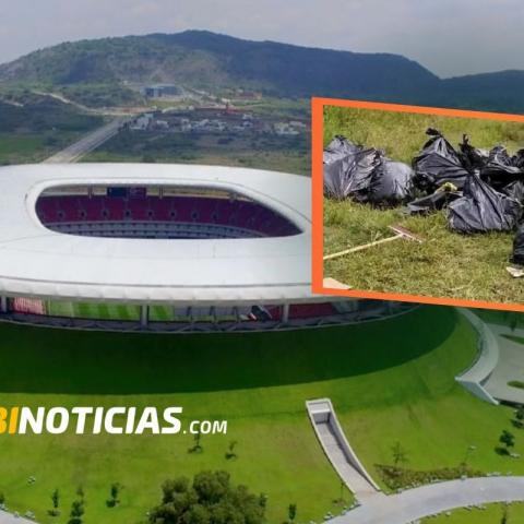 Suman 456 bolsas con restos humanos encontrados cerca del estadio Akron, sede del Mundial 2026