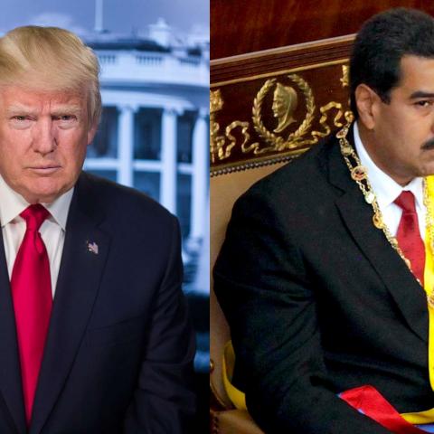 Donald Trump y Nicolás Maduro 