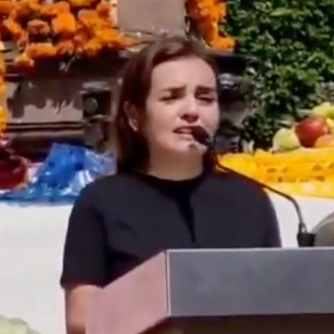 "Mataron al mejor presidente de México”: esposa de alcalde Carlos Manzo 