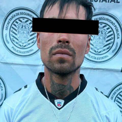 Fue detenido en calles del Fracc Paseo de las Haciendas 