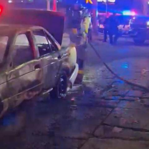 El siniestro ocurrió frente a un restaurante en el CC Galerías