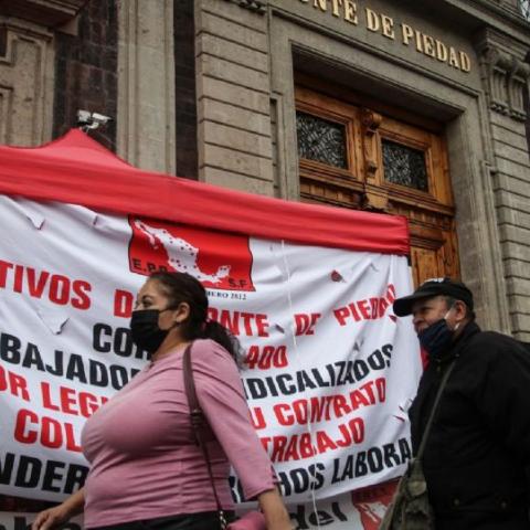 Tribunal Federal Laboral reconoce existencia de huelga en el Monte de Piedad